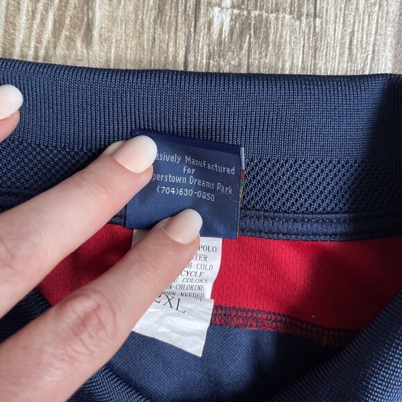 2/$18 SALE! Cooperstown Mens Shirt Polo Dreams Park Authentic 2XL Baseball Coach - Picture 6 of 9